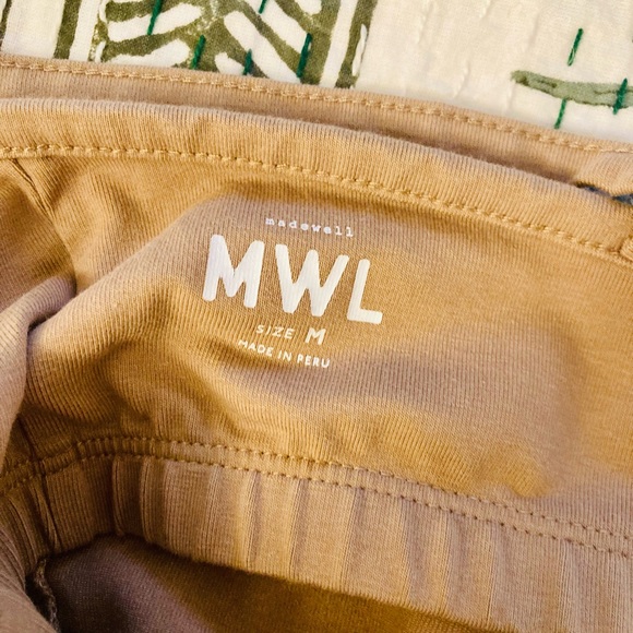 Madewell Knit Cotton Biker Unitard Beige Athleisure - Picture 6 of 7